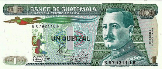 Guatemala - 1 Quetzal 1989 (# 66)