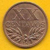 Portugal - XX Centavos 1966 (Km# 584)