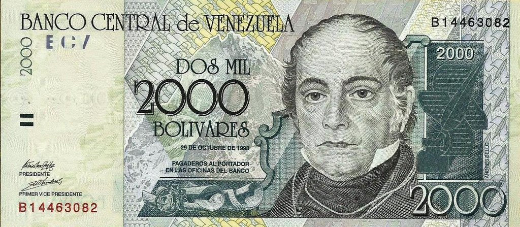 Venezuela - 2000 Bolivares 1998 (# 80)