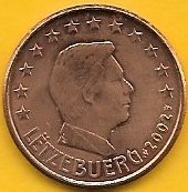 Luxemburgo - 5 Centimos 2002 (Km# 77)