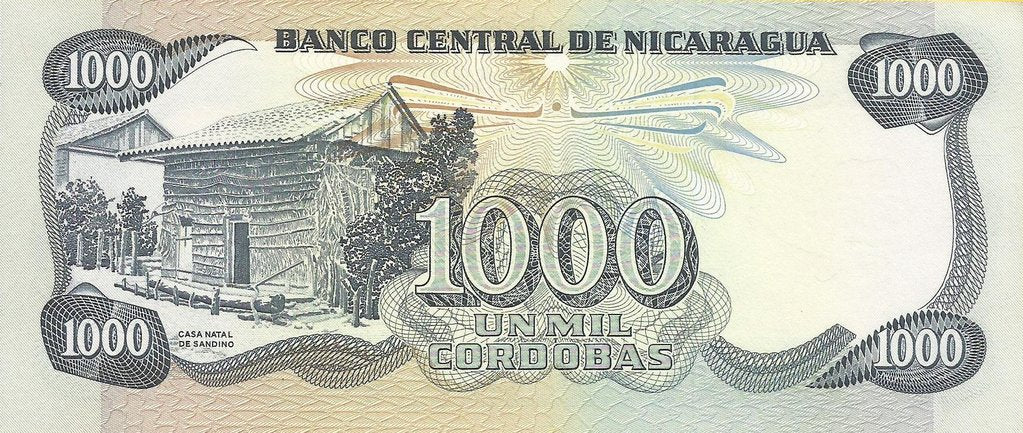 Nicargaua - 1000 Cordobas 1985 (# 145a)