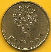 Portugal - 5$00 1987 (Km# 632)