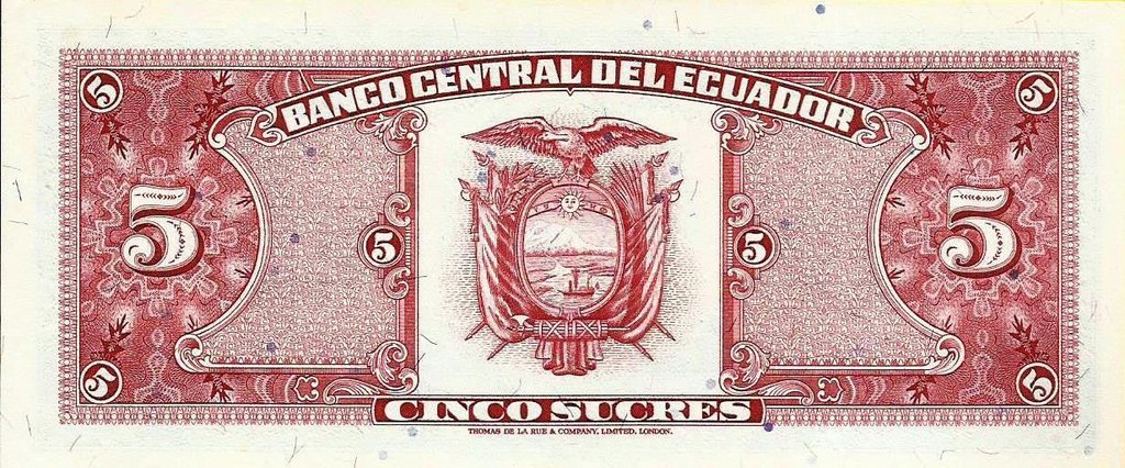 Equador - 5 Sucres 1988 (# 113d)
