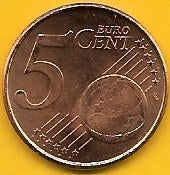 Luxemburgo - 5 Centimos 2002 (Km# 77)
