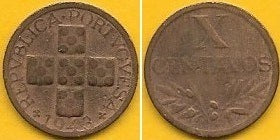 Portugal - X Centavos 1943 (Km# 583)