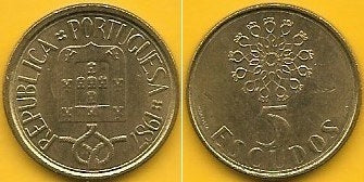 Portugal - 5$00 1987 (Km# 632)