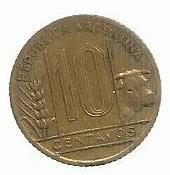 Argentina - 10 Centavos 1942 (Km# 41)