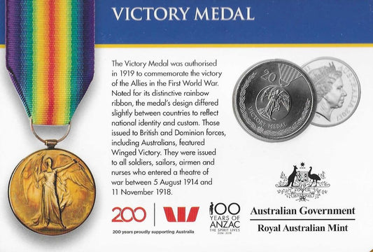 Australia - 20 Centimos 2017 (Km# ..) Victory Medal
