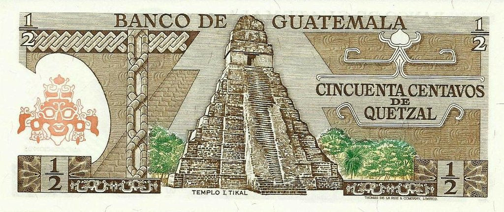 Guatemala - 50 Centavos Quetzal 1983 (# 58c)