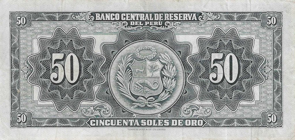 Peru - 50 Soles Ouro 1968 (# 85a)