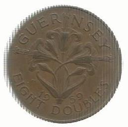 Guernsey - 8 Doubles 1956 (Km# 16)