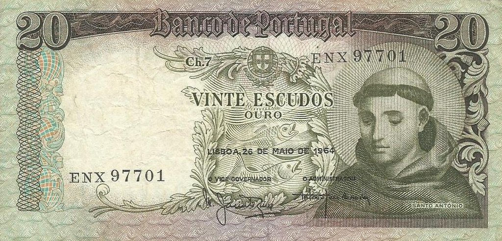 Portugal - 20$00 1964 (# 167)