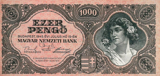 Hungria - 1000 Pengo 1945 (# 118a)