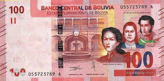 Bolivia - 100 Bolivianos 2018 (# 251)