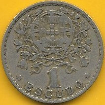 Portugal - 1$00 1951 (Km# 578)