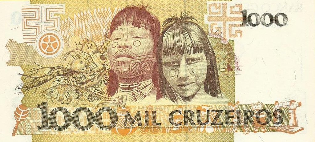 Brasil - 1000 Cruzeiros 1990/91 (# 231a) Substituição