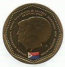 Antilhas Holandesas - 5 Gulden 2013 (Km# 86) Bandeira San Martin