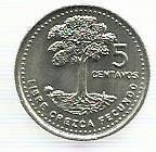 Guatemala - 5 Centavos 1990 (Km# 276.4)