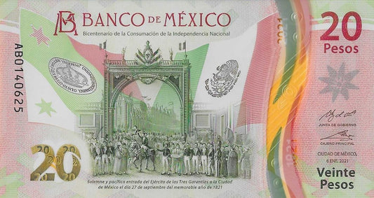 Mexico - 20 Pesos 2021 (# 136)