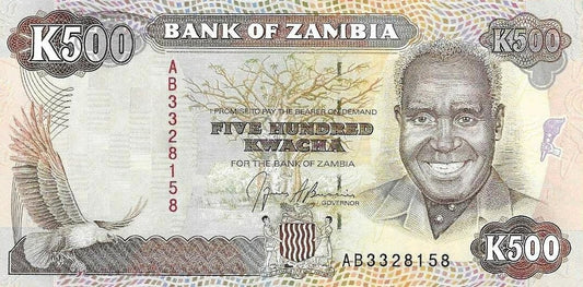 Zambia - 500 Kwacha 1991 (# 35)