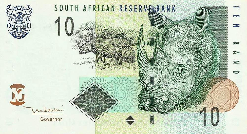Africa Sul - 10 Rands 2010 (# 128a)