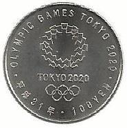 Japão - 100 Yen 2019 (Km# Novo) Escalada Desportiva