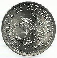 Guatemala - 25 Centavos 1995 (Km# 278)
