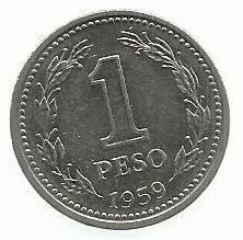 Argentina - 1 Peso 1959 (Km# 57)