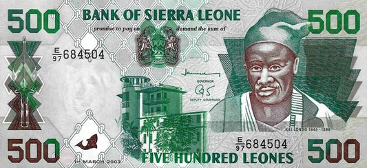 Serra Leoa - 500 Leones 2003 (# 23d)
