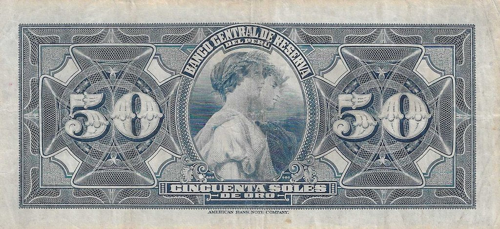 Peru - 50 Soles Ouro 1946 (# 68Aa)