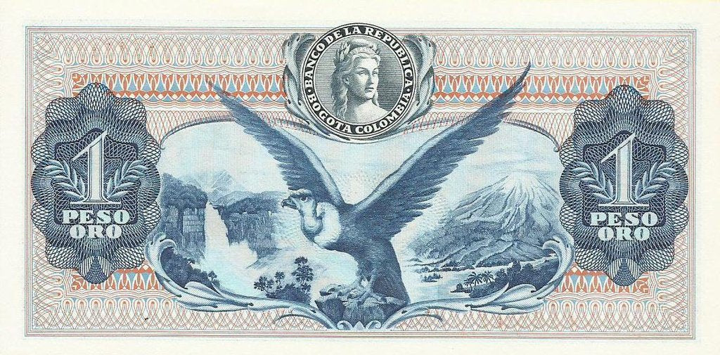 Colombia - 1 Peso 1971 (# 404e)