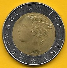 Itália - 500 Liras 1983 (Km# 111)