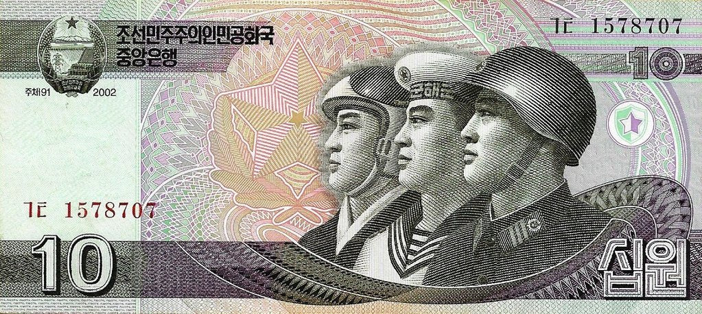 Coreia Norte - 10 Won 2002 (# 59)