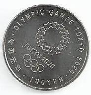Japão - 100 Yen 2020 (Km# ..) Canoagem