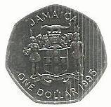 Jamaica - 1 Dolar 1995 (Km# 164)