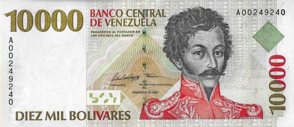 Venezuela - 10000 Bolivares 1998 (# 81)