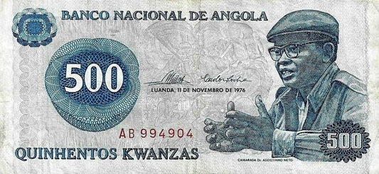Angola - 500 Kwanzas 1976 (# 116)
