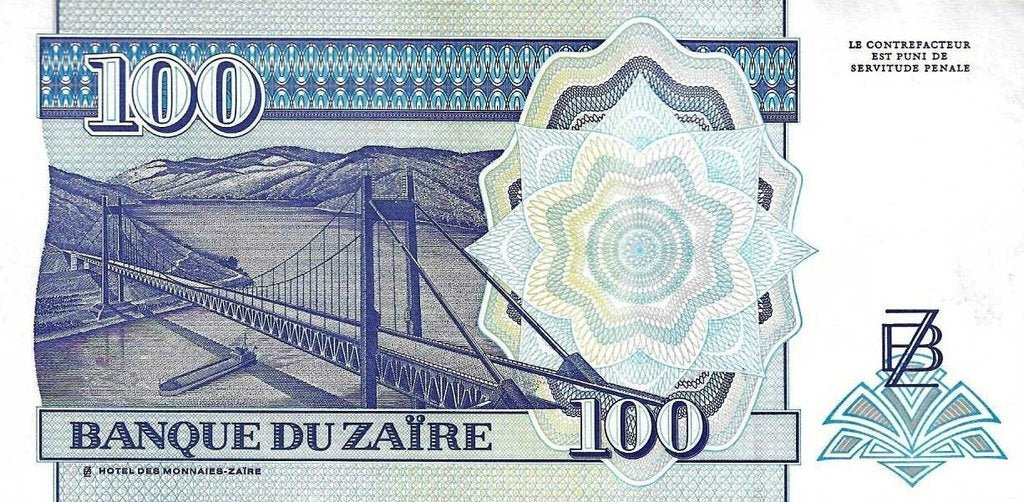 Zaire - 100 Novos Zaires 1994 (# 58b)