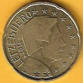 Luxemburgo - 20 Centimos 2014 (Km# 90)