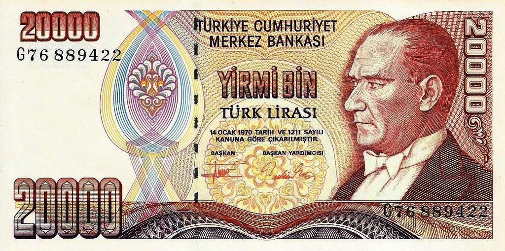 Turquia - 20000 Liras 1995 (# 202)