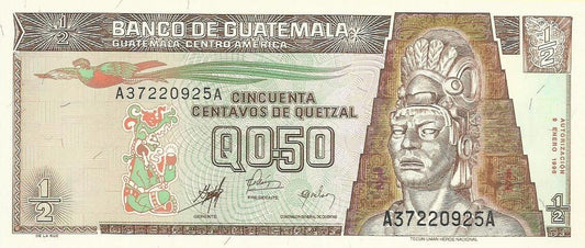 Guatemala - 50 Centavos Quetzal 1998 (# 98)