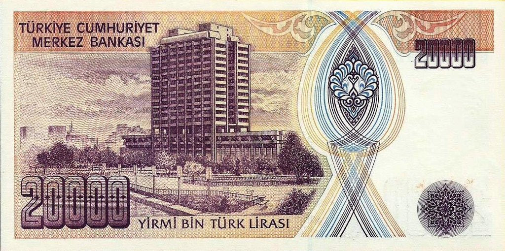 Turquia - 20000 Liras 1995 (# 202)