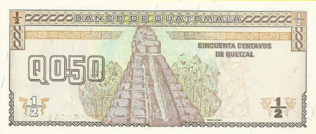 Guatemala - 50 Centavos Quetzal 1998 (# 98)