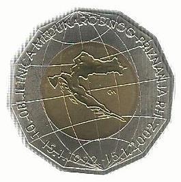 Croacia - 25 Kuna 2002 (Km# 66) 10º Anivº Independencia