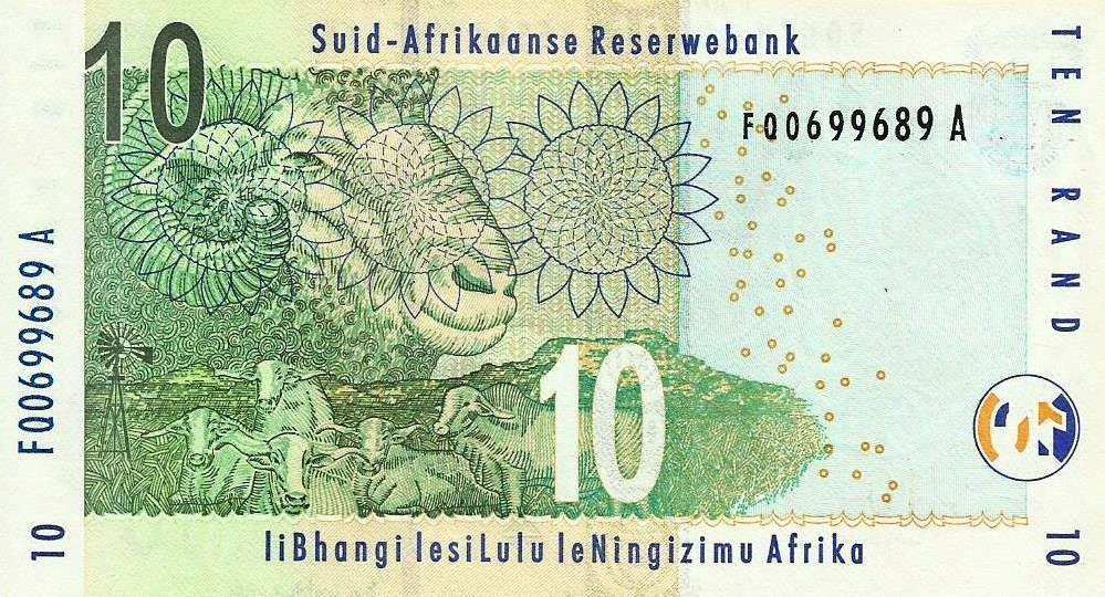 Africa Sul - 10 Rands 2010 (# 128a)