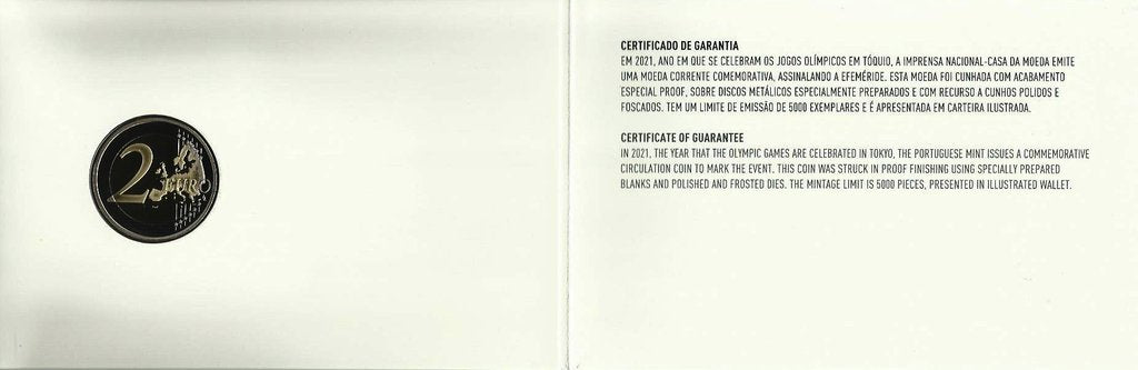 Portugal - 2 Euro 2020 (Km# ..) Jogos Olimpicos Tóquio PROOF