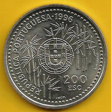 Portugal - 200$00 1996 (Km# 690) China