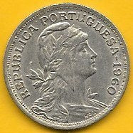 Portugal - 50 Centavos 1960 (Km# 577)