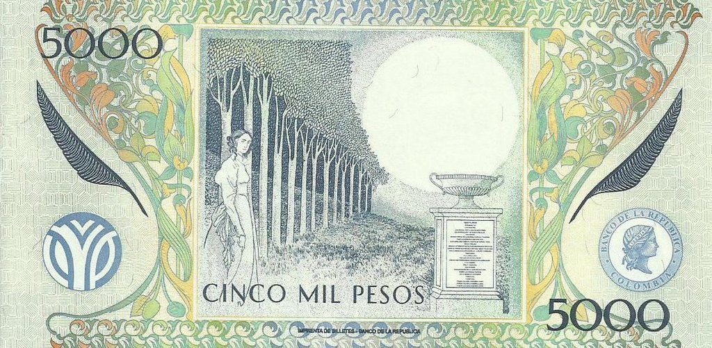 Colombia - 5000 Pesos 2013 (# 452r)