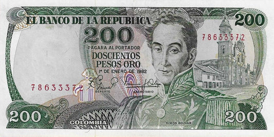 Colombia - 200 Pesos 1982 (# 427)